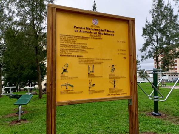 Parque de Fitness ao ar livre - Alameda de São Marcos.