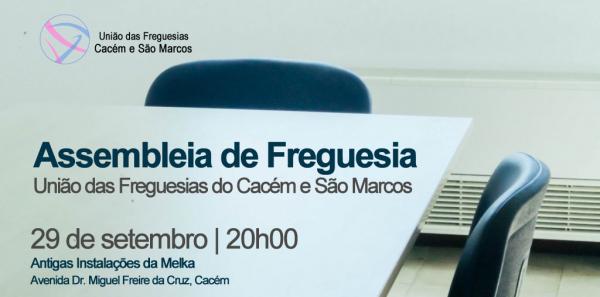 EDITAL n.º 4/2022 - Sessão Ordinária da Assembleia de Freguesia da União das Freguesias do Cacém e São Marcos