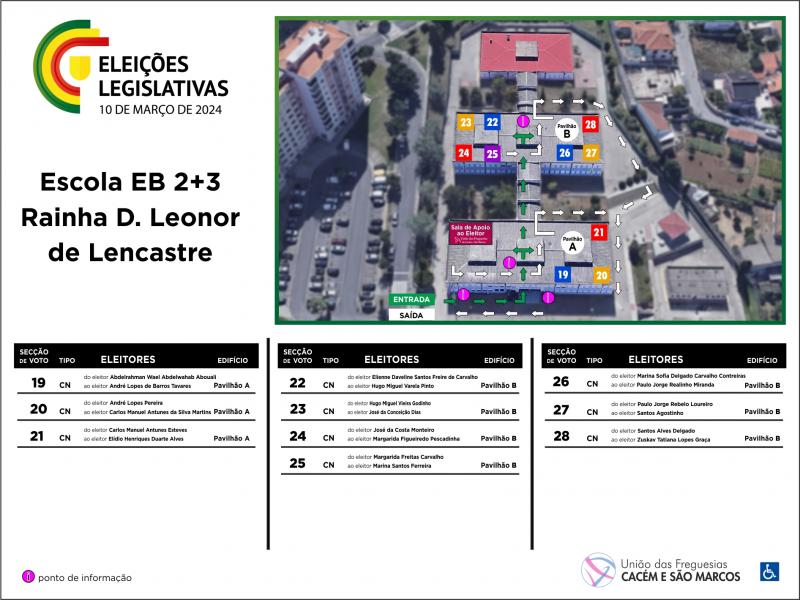 Informação - As Eleições Legislativas realizam-se no dia 10 de março de 2024.