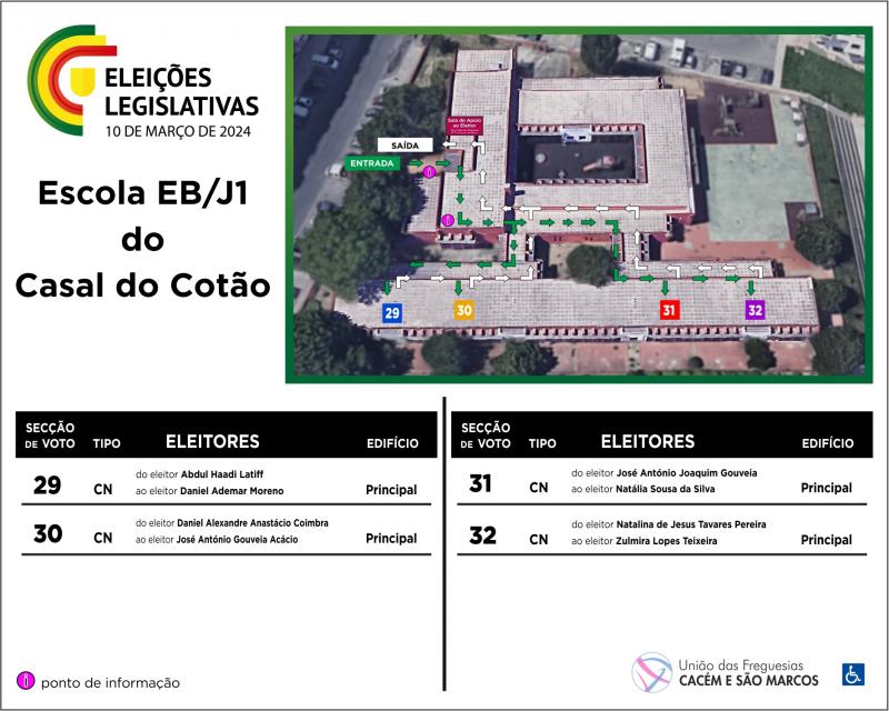 Informação - As Eleições Legislativas realizam-se no dia 10 de março de 2024.