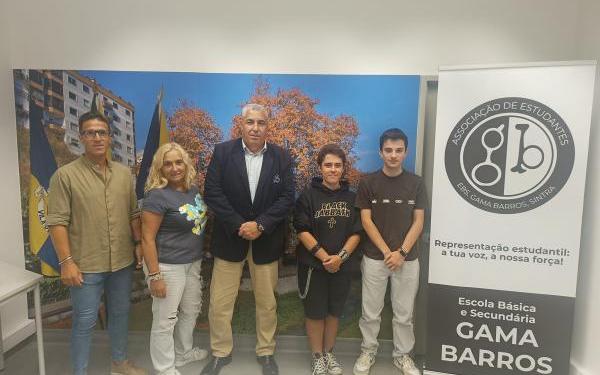 Reunião de trabalho  com Associação de Estudantes da Escola Secundária de Gama Barros.