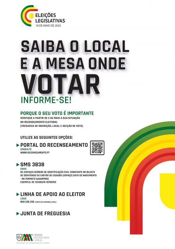 Saiba onde Votar dia 18 de maio Saiba onde Votar dia 18 de maio