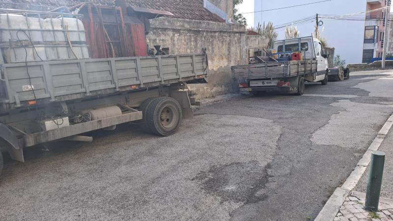 Início dos Trabalhos de Alcatroamento no Cacém Início dos Trabalhos de Alcatroamento no Cacém