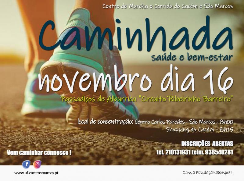 Desporto & Saúde | 16 de novembro - Percurso Passadiços de Alburrica "Circuito Ribeirinho Barreiro" Desporto & Saúde | 16 de novembro - Percurso Passadiços de Alburrica "Circuito Ribeirinho Barreiro"