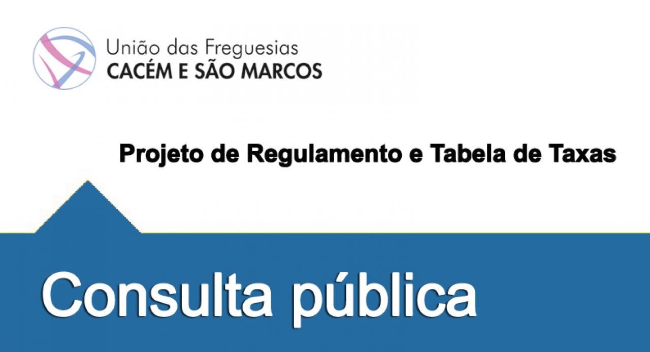 Edital n.º 13/2026 - Projeto de Regulamento e Tabela de Taxas