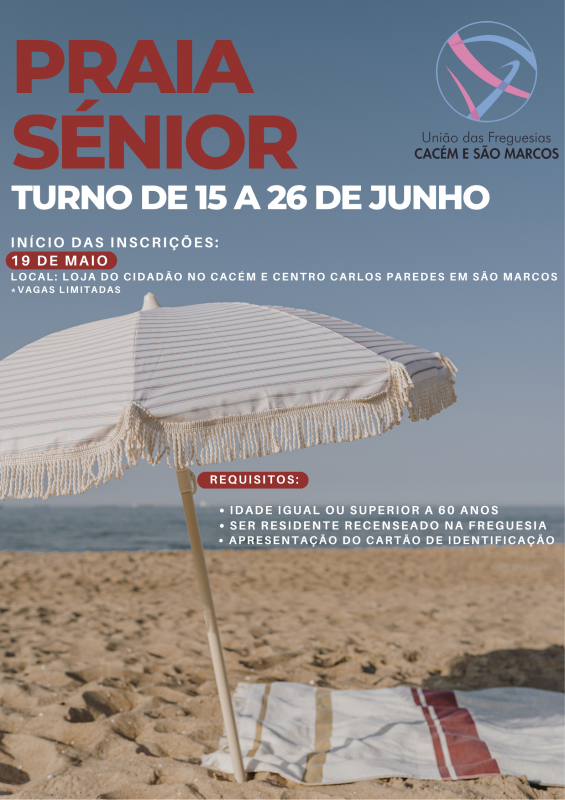 Viver Cacém e São Marcos "Praia Sénior 2026"