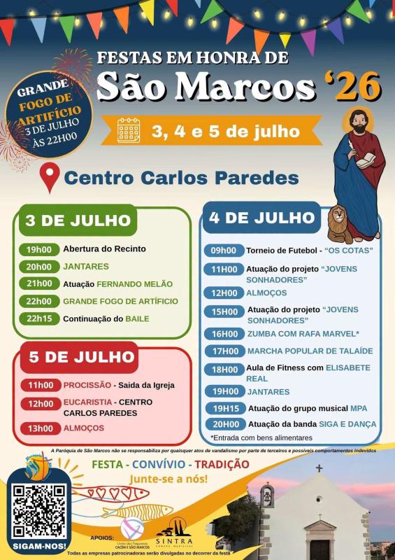 Festas em Honra de S. Marcos 2026 
