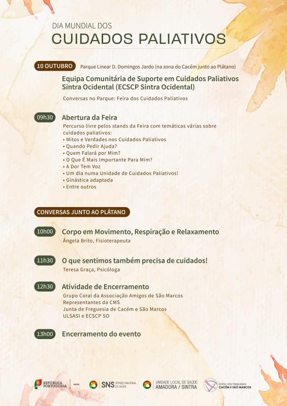 Dia Mundial dos Cuidados Paliativos - 10 de outubro